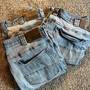 Duluth Trading Co Blue and Brown Apparel